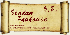 Vladan Pavković vizit kartica